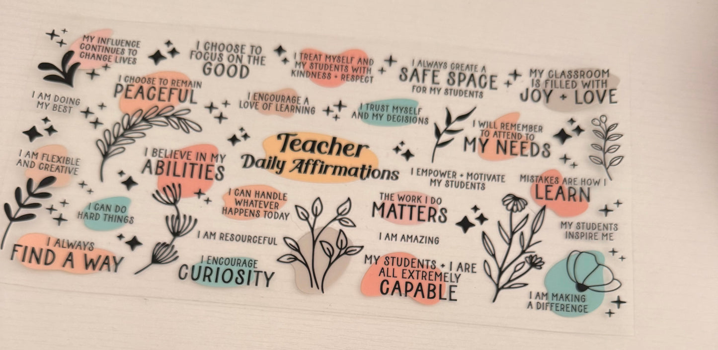 Teacher Daily Affirmation