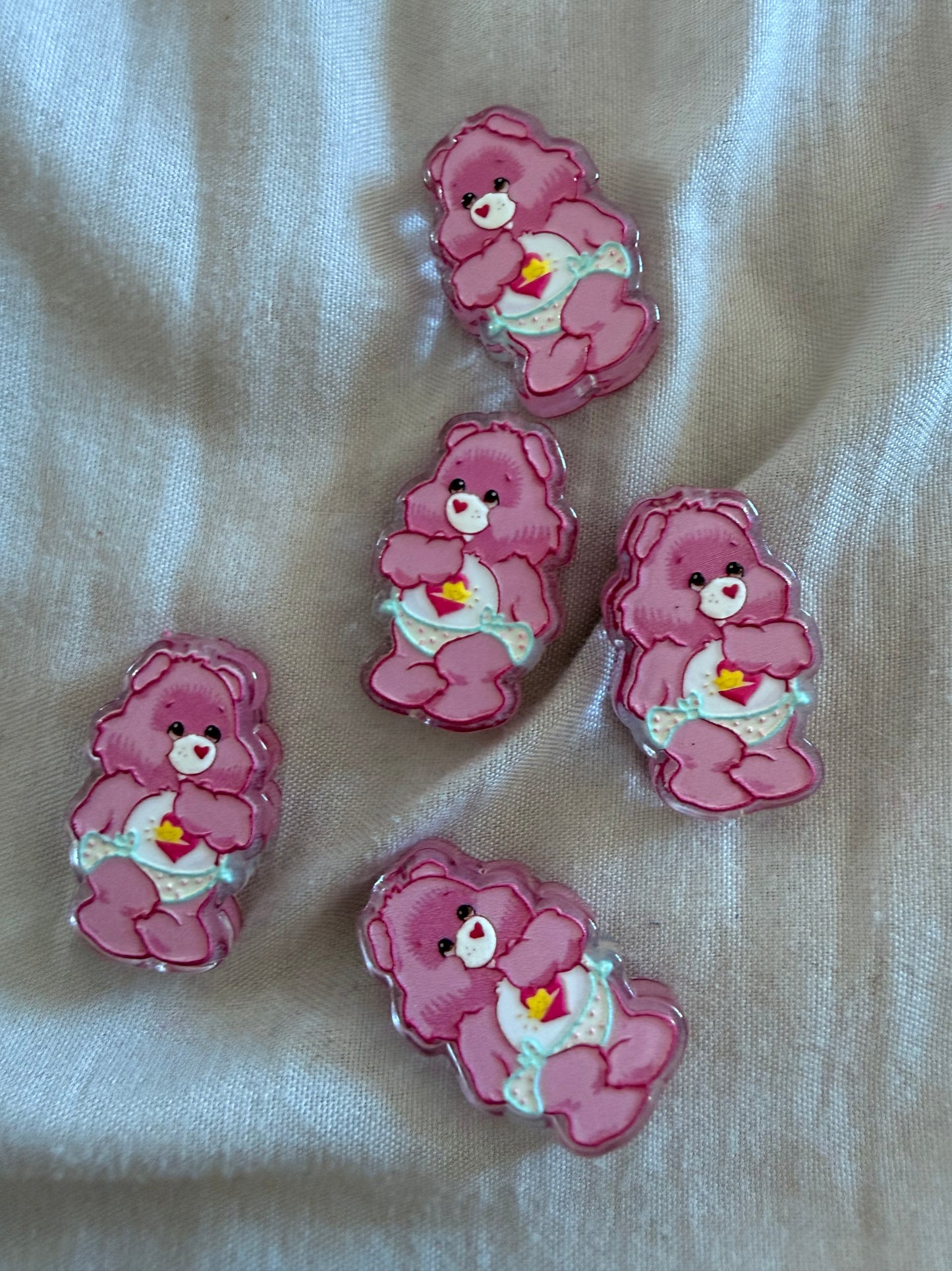 Pink care bear