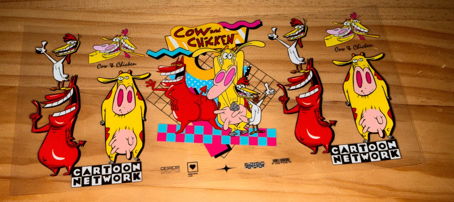 Cow and chicken