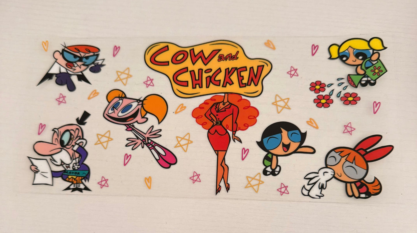 Cow and chicken