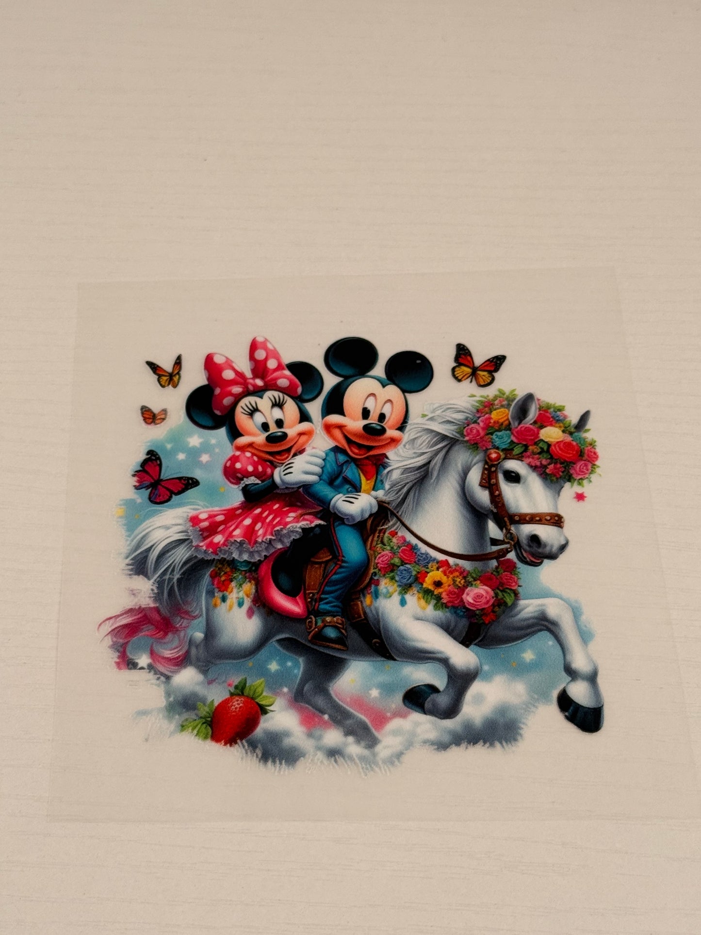 Mickey Minnie on horse