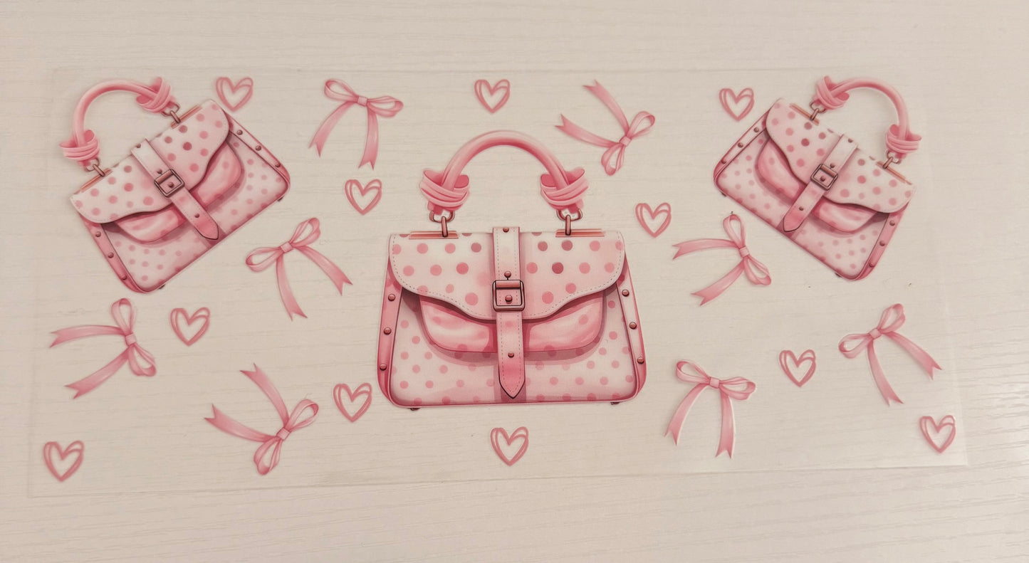 Pink handbag