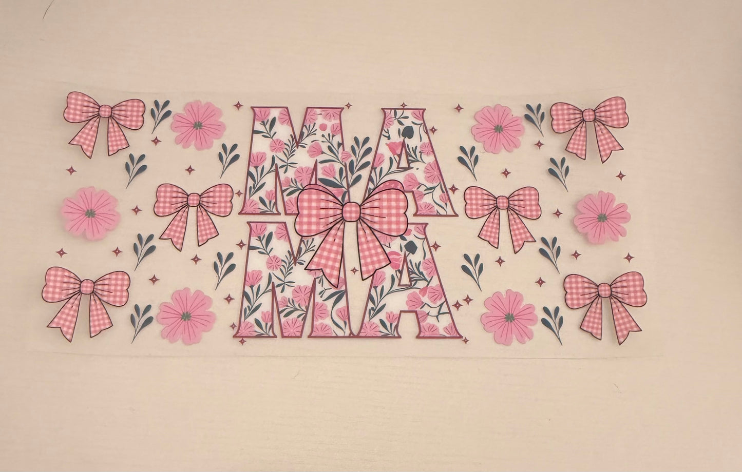 Pink bow Mama