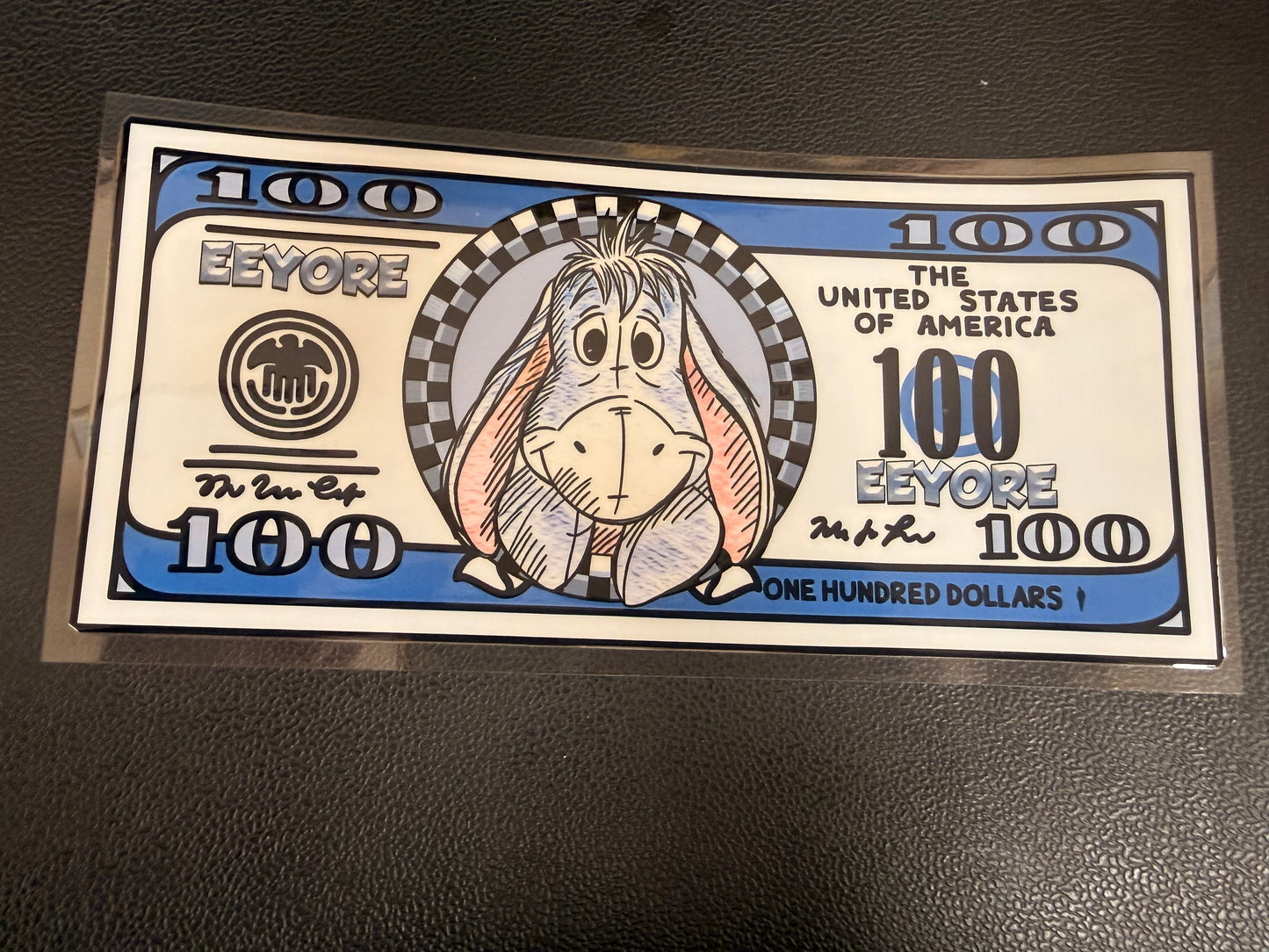 Eeyore dollar bill