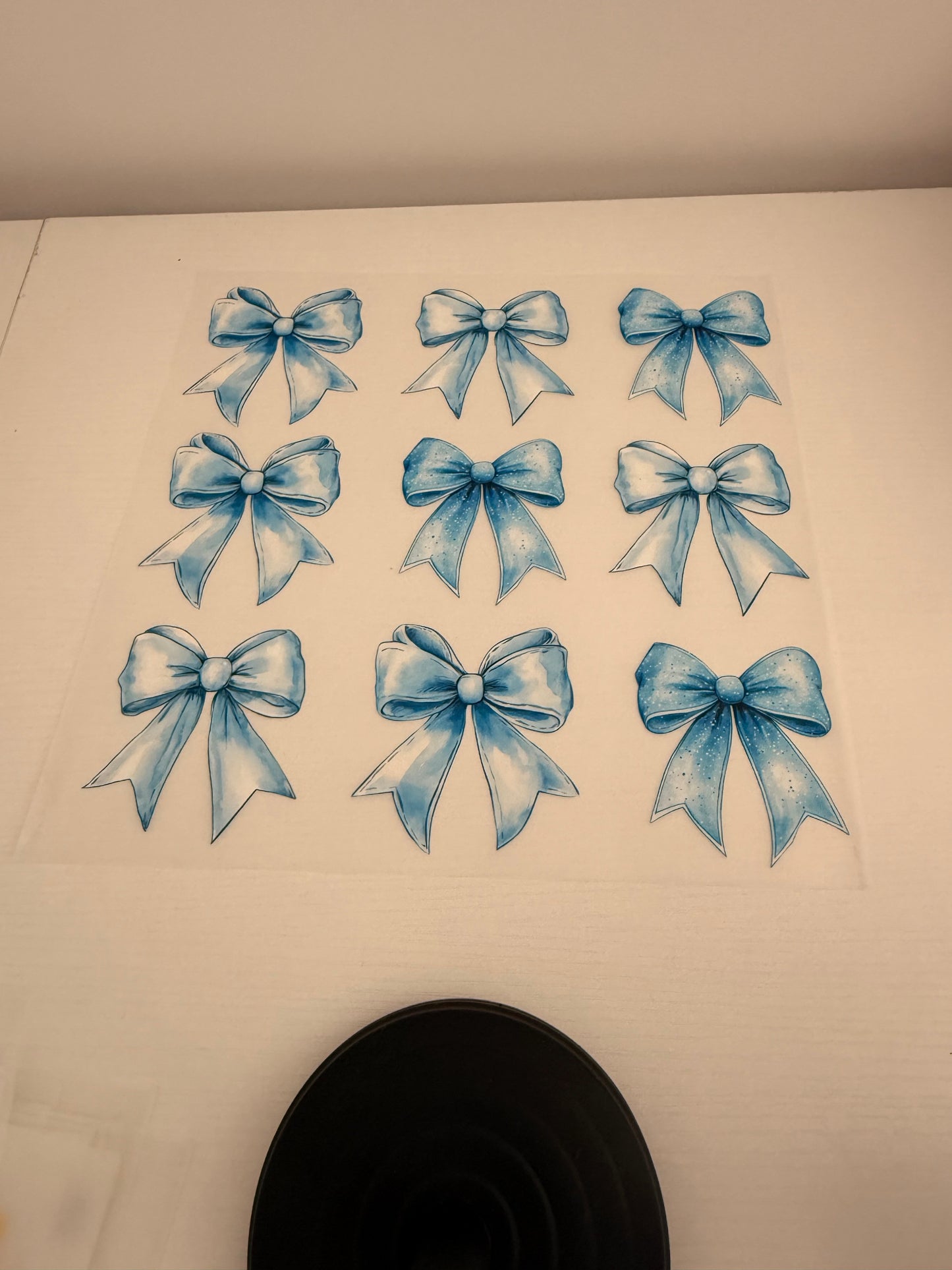Blue bows