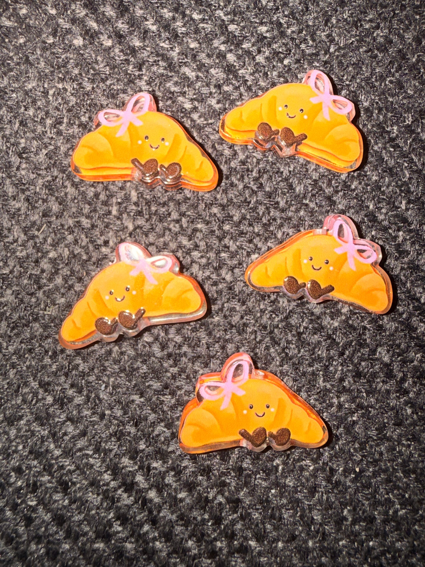 Croissant with bow