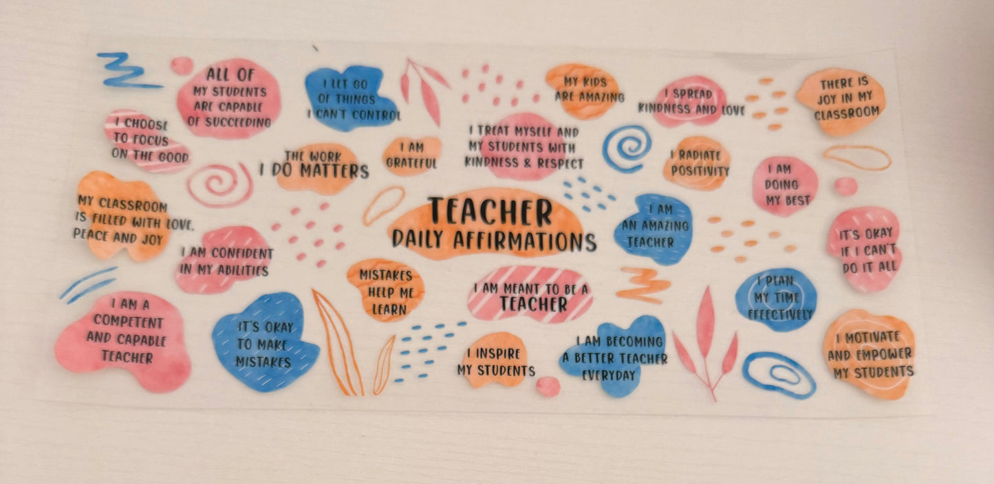 Teacher Daily Affirmation