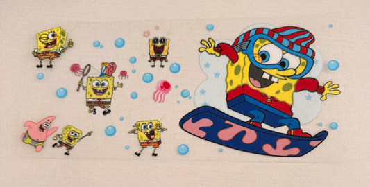 SpongeBob on surfboard