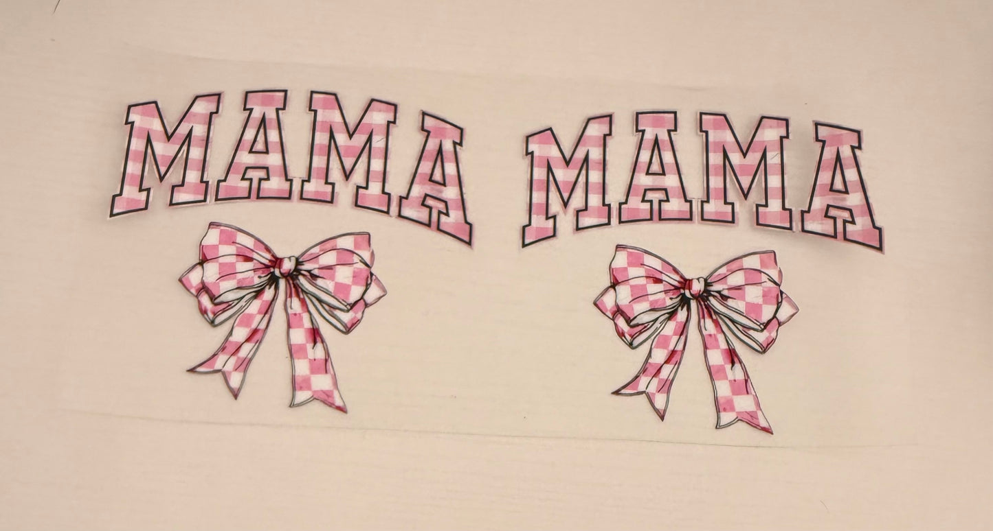 Pink checkered Mama