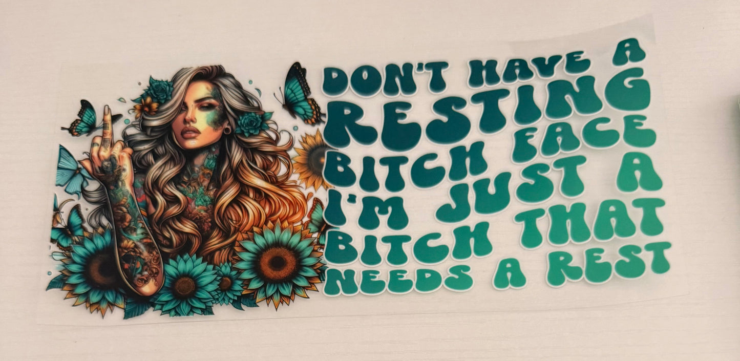 Resting bitch face