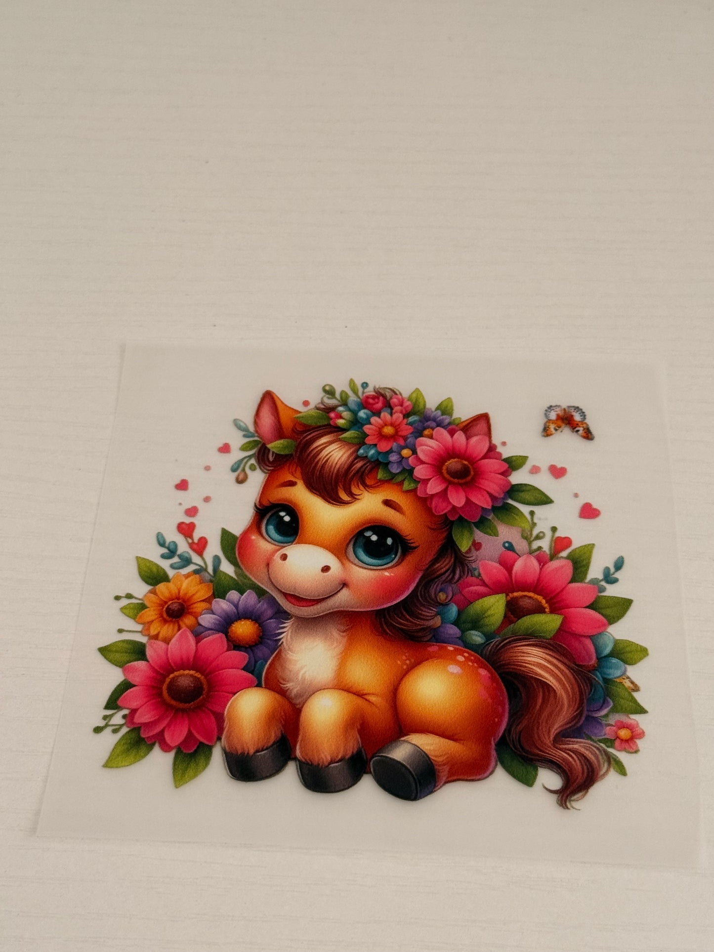 Horse with flowers