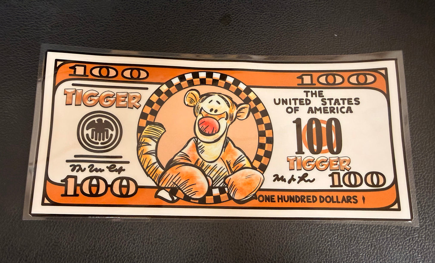 Tigger dollar bill