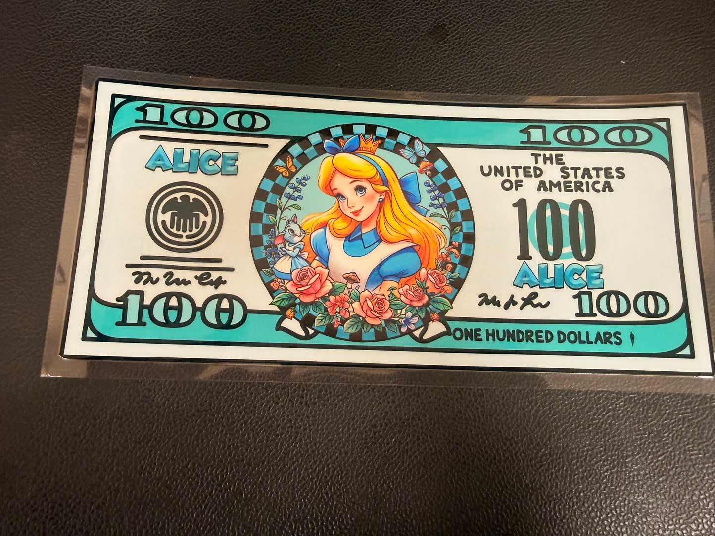 Alice dollar bill