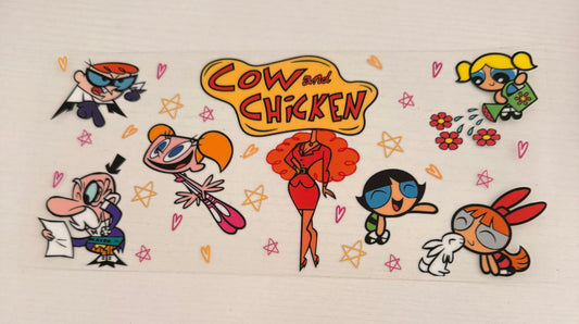 Cow and chicken