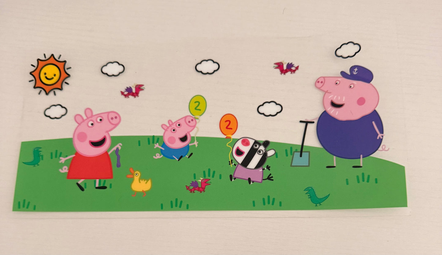 Peppa pig with balloons