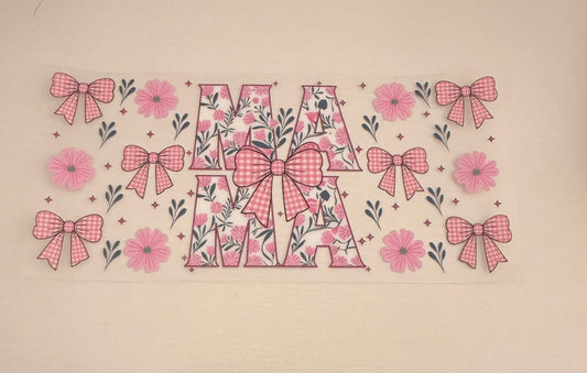 Pink bow Mama