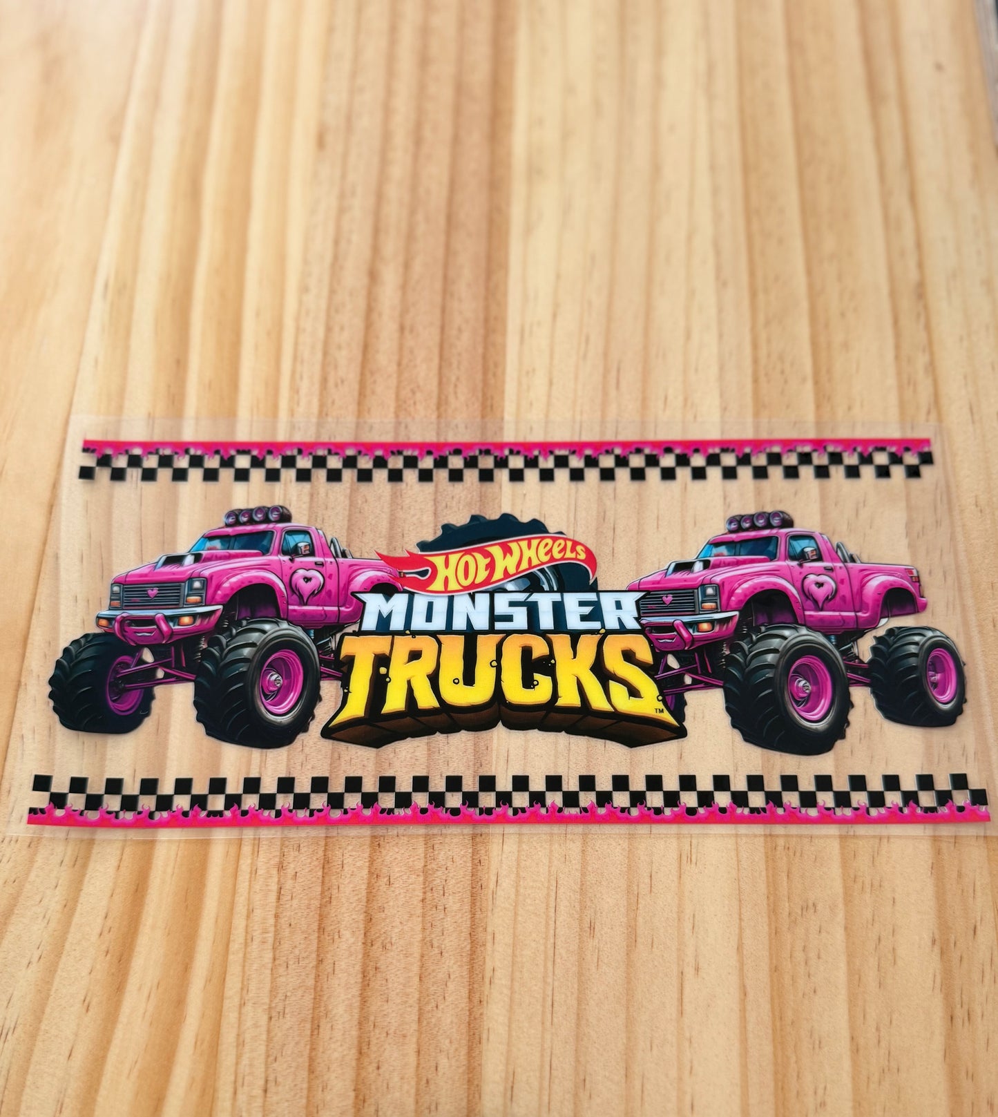Pink monster truck