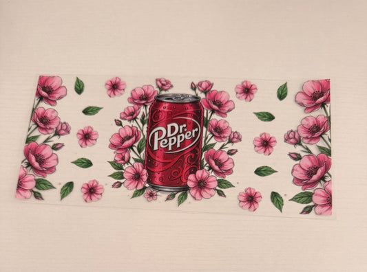 Dr Pepper with flowers