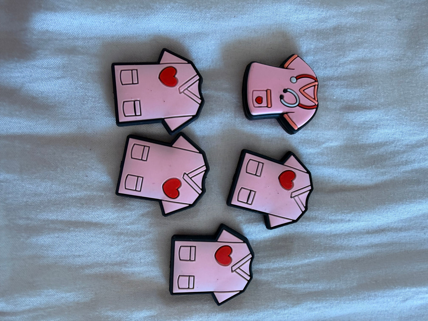 Pink nurse top