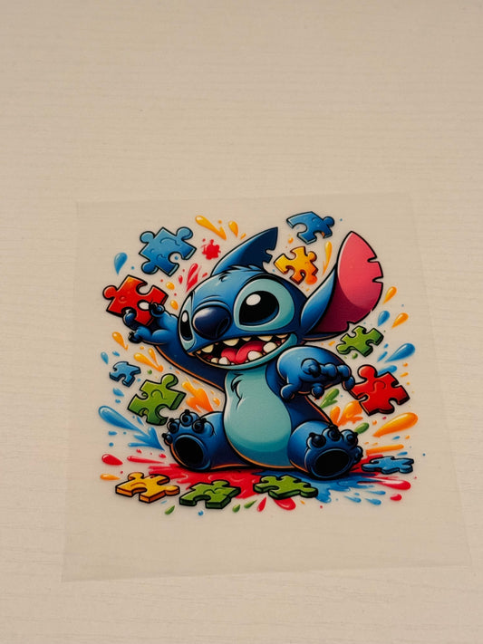 Autism awareness stitch