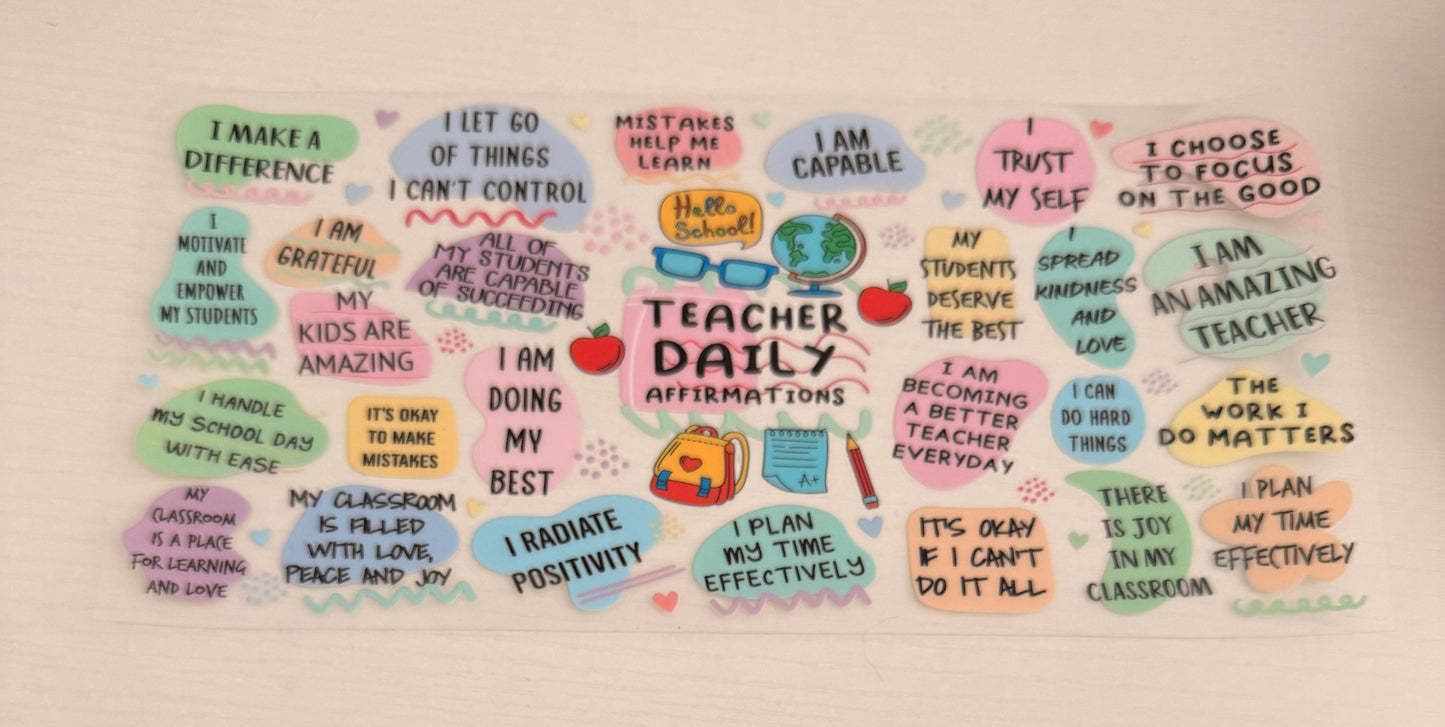 Teacher Daily Affirmation
