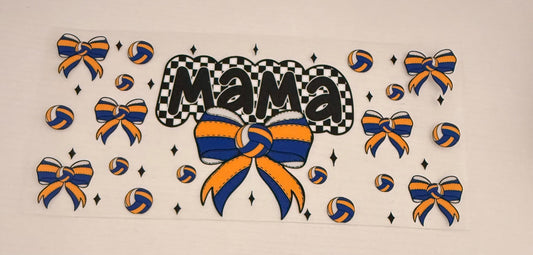 Yellow and blue checkered mama